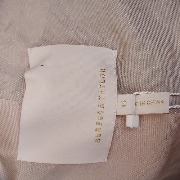 Rebecca Taylor Gabardine Ruffle Jacket Sage - Picture 3 of 12